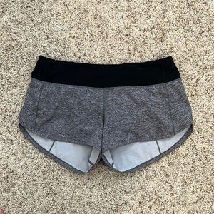 Lululemon speed up shorts.